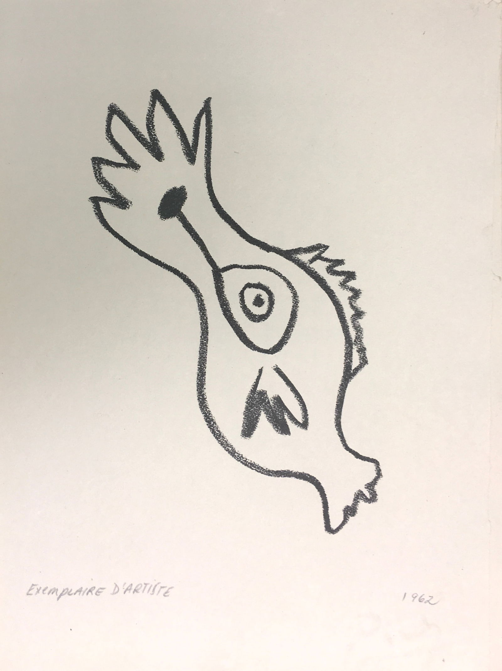 Pablo Picasso - Untitled VI from "Cocteau, Jean; Picasso de 1916 a 1961": Artist: Pablo PicassoTitle: Untitled VI from "Cocteau, Jean; Picasso de 1916 a 1961"Year: 1962Dimensions: 11 x 14 1/2 in.Edition: An Exemplaire d'artiste seperate from the rare limited