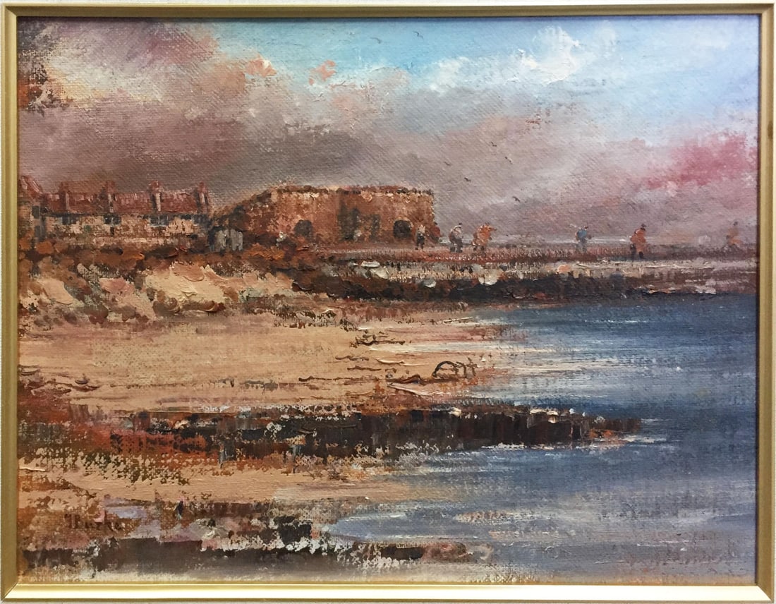 Frank Burke - Landscape: Artist: Frank BurkeTitle: LandscapeDimensions: 17in. by 13in.Edition: Unique One of a Kind ArtworkMedium: Original Oil on CanvasCondition: ExcellentSignature Details: Hand Signed by BurkeComes with