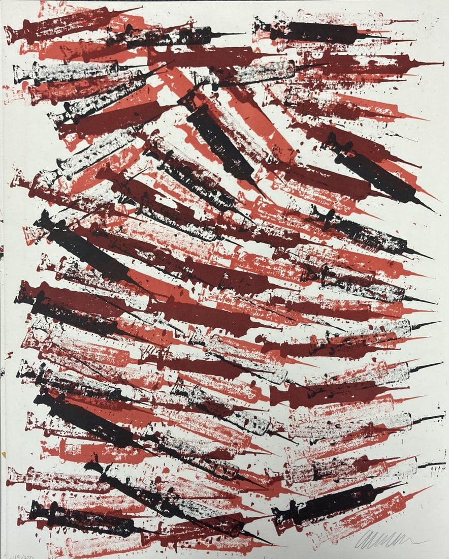 Arman Fernandez - Hypored: Artist: Arman FernandezTitle: HyporedYear: 1977Dimensions: 22in. by 17in.Edition: From the limited edition of 250Suite: Doctor's SpecialMedium: Original lithograph on Arches paperCondition: