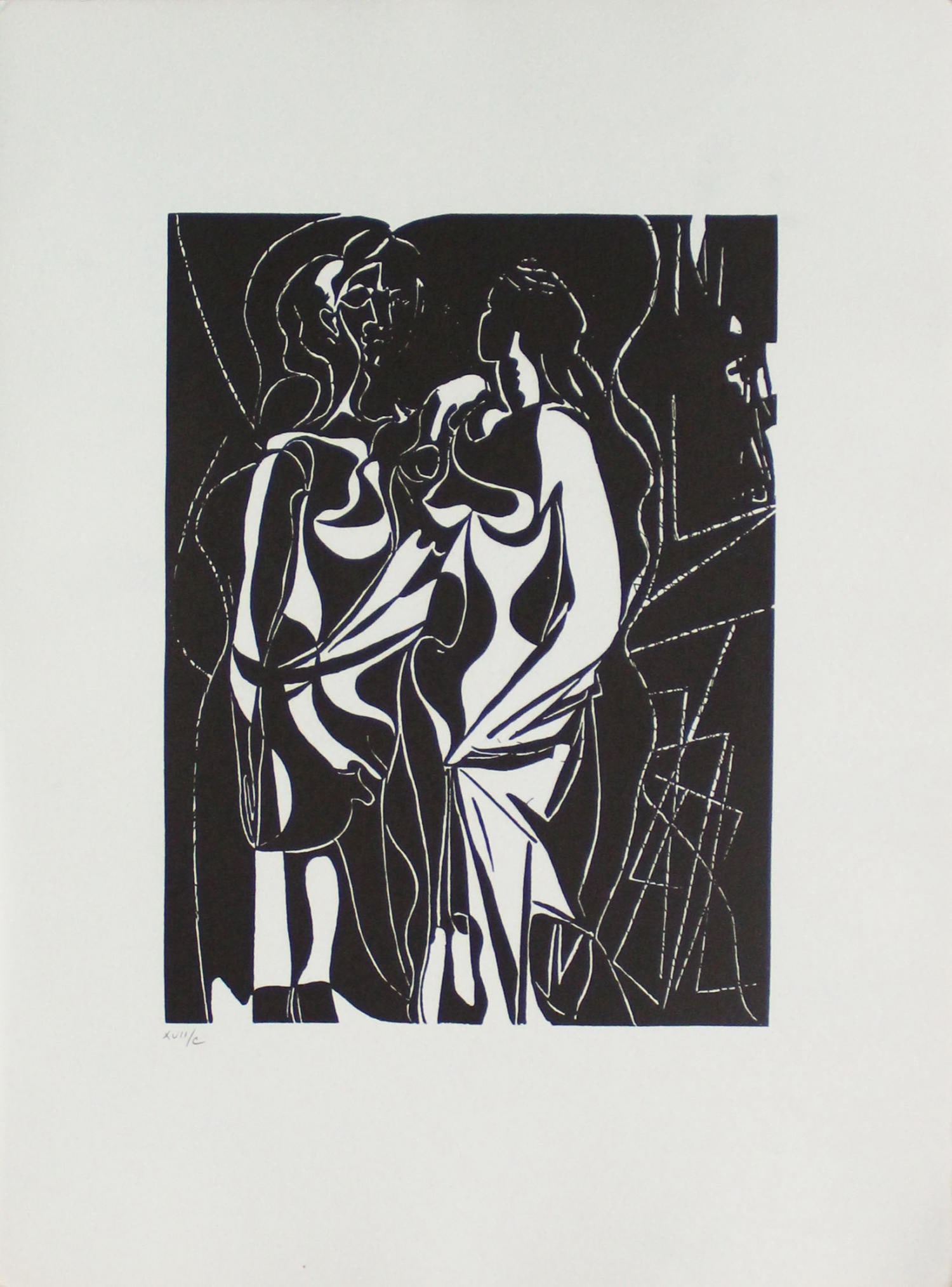 Pablo Picasso - Untitled III: Artist: Pablo PicassoTitle: Untitled IIIYear: 1955Dimensions: 17.25in. by 12.75in.Edition: From the Rare Limited Edition of CPublisher: Andre Sauret ParisSuite: Helene Chez ArchimedeMedium: Original