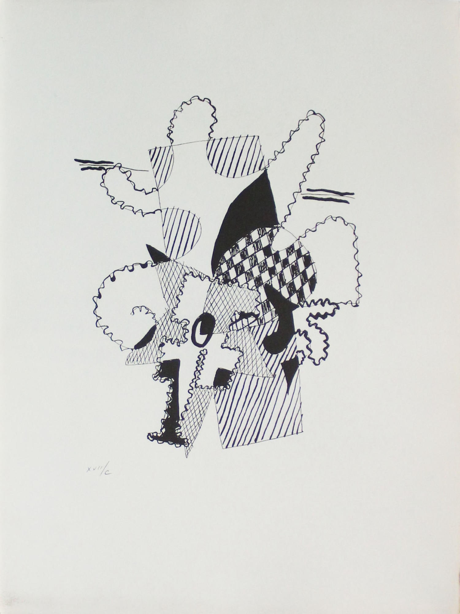 Pablo Picasso - Untitled XIV: Artist: Pablo PicassoTitle: Untitled XIVYear: 1955Dimensions: 17.25in. by 12.75in.Edition: From the Rare Limited Edition of CPublisher: Andre Sauret ParisSuite: Helene Chez ArchimedeMedium: Original