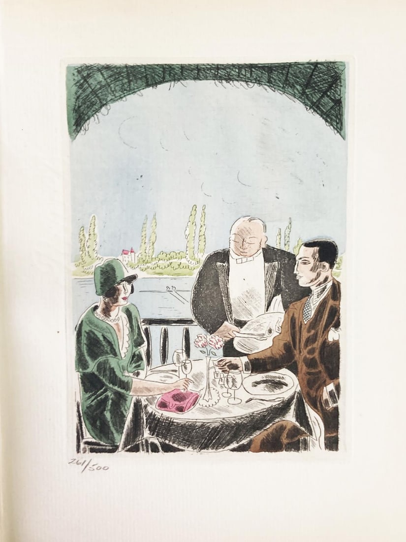 Jean Oberle - Lewis And Irene XVI: Artist: Jean OberleTitle: Lewis And Irene XVIYear: 1925Dimensions: 7.5in. by 9.5in.Edition: From the rare limited edition of 500Publisher: Editions Emile Paul FreresSuite: Lewis and IreneMedium: