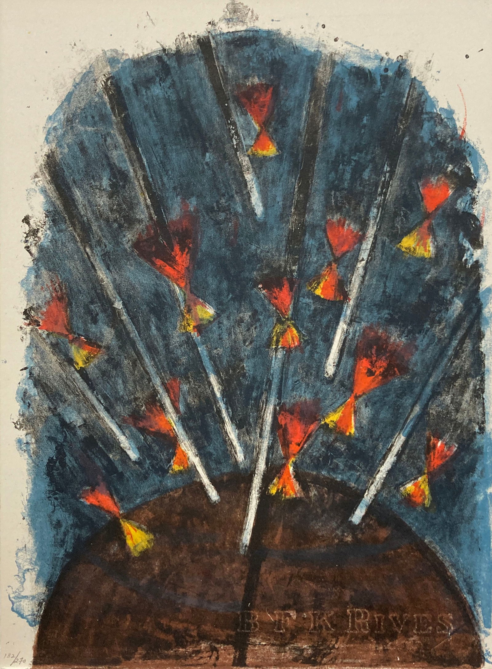 Rufino Tamayo - Apocalypse 8: Artist: Rufino TamayoTitle: Apocalypse 8Year: 1959Dimensions: 13in. by 10in.Edition: Numbered from the rare lmiited edition of 270Publisher: Lub International de BibliophilieSuite: ApocalypseMedium: