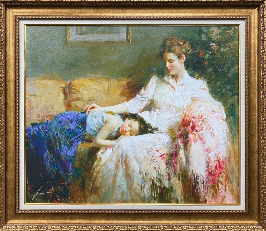 Pino - Innocence: Artist: PinoTitle: Innocence Year: 2006Dimensions: 29.5in. by 35.5in.Edition: From the rare limited edition of 291Medium: Original color giclee on paperCondition: ExcellentSignature Details: Hand