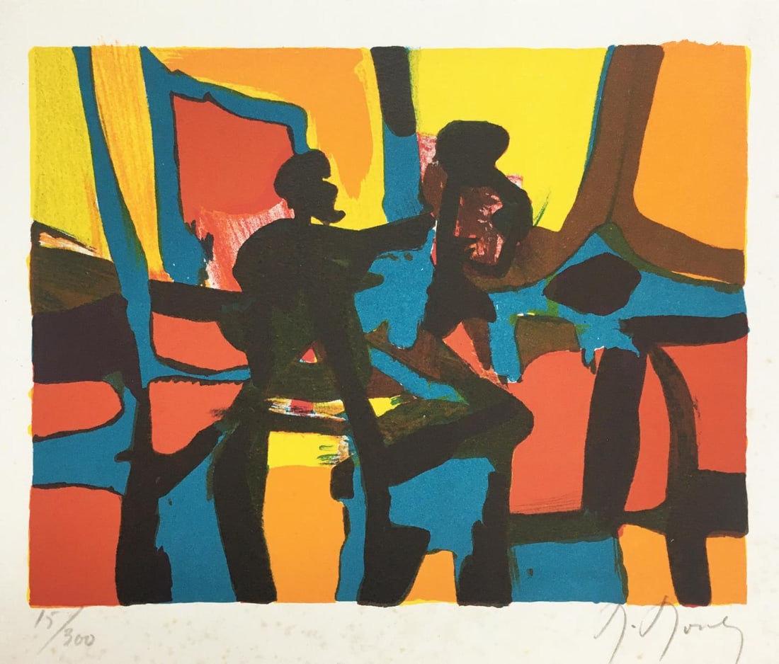 Marcel Mouly - Composition with Figures (1 of 1)