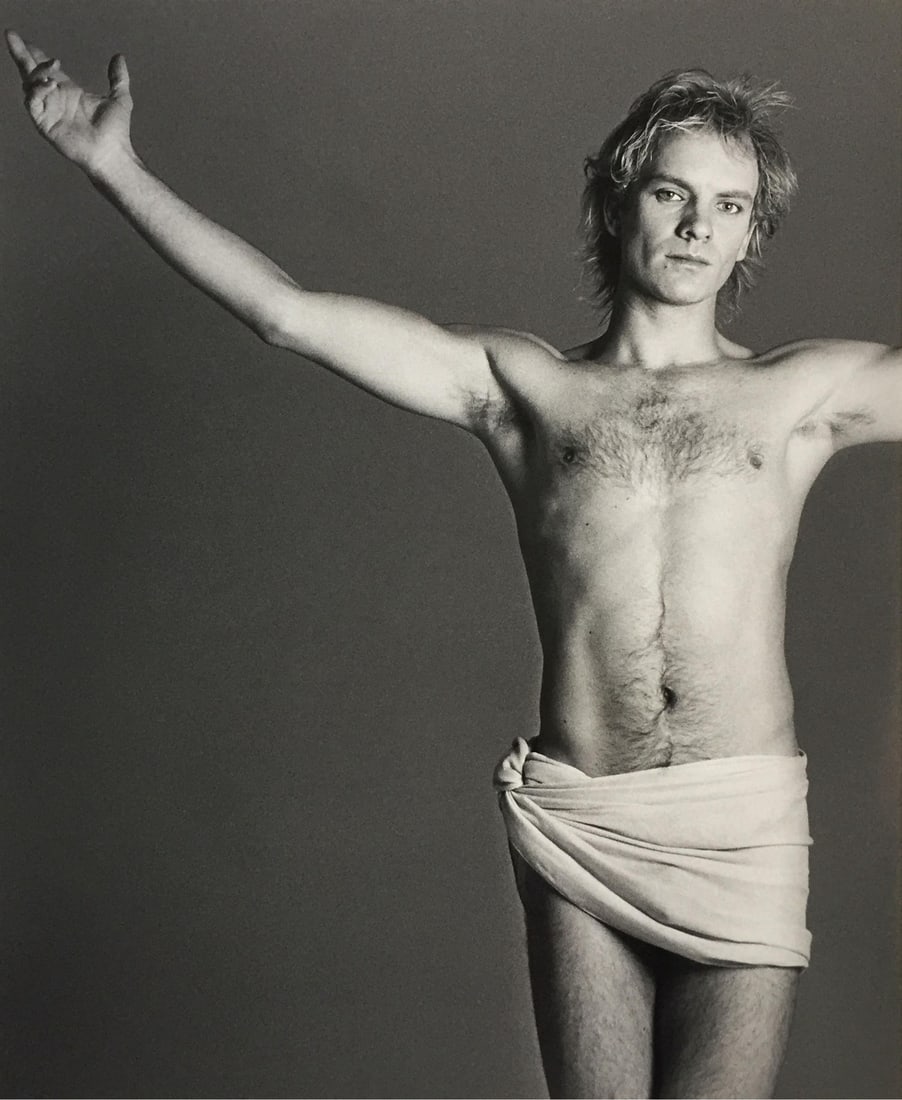 Francesco Scavullo - Sting (1984): Artist: Francesco ScavulloTitle: Sting (1984)Year: 2004Dimensions: 20in. by 24in.Edition: From the Rare Limited EditionSuite: Volume I SongMedium: Silver Gelatin PrintCondition: ExcellentNotes: