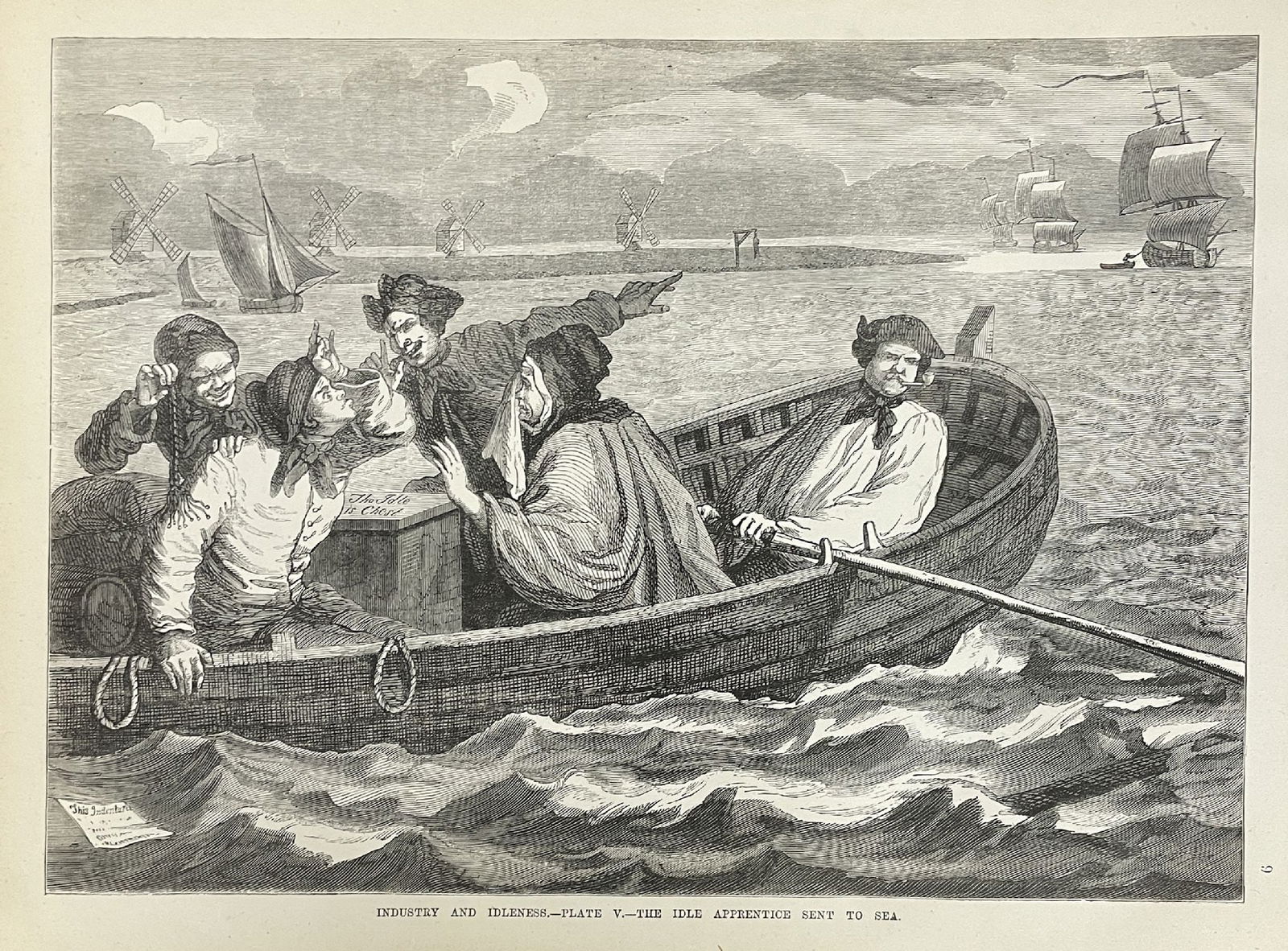 William Hogarth - The Idle Apprentice Sent to Sea (1 of 1)