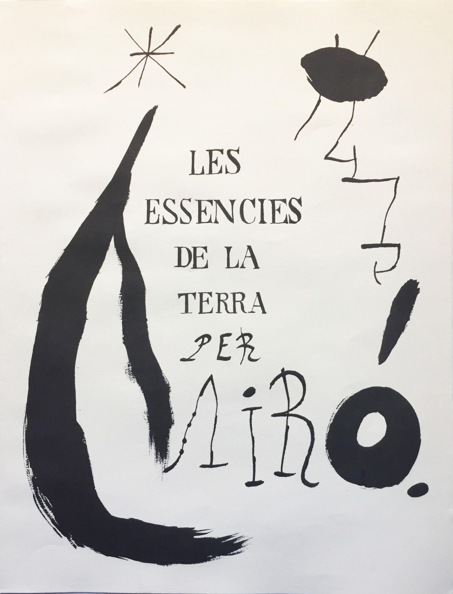 Joan Miro - Cover Sheet I from Les Essencies de la: Artist: Joan Miro Title: Cover Sheet I from Les Essencies de la Terra Year: 1968 Dimensions: 14 1/8in. by 19 1/4in. Edition: From the rare limited edition of 1000 P