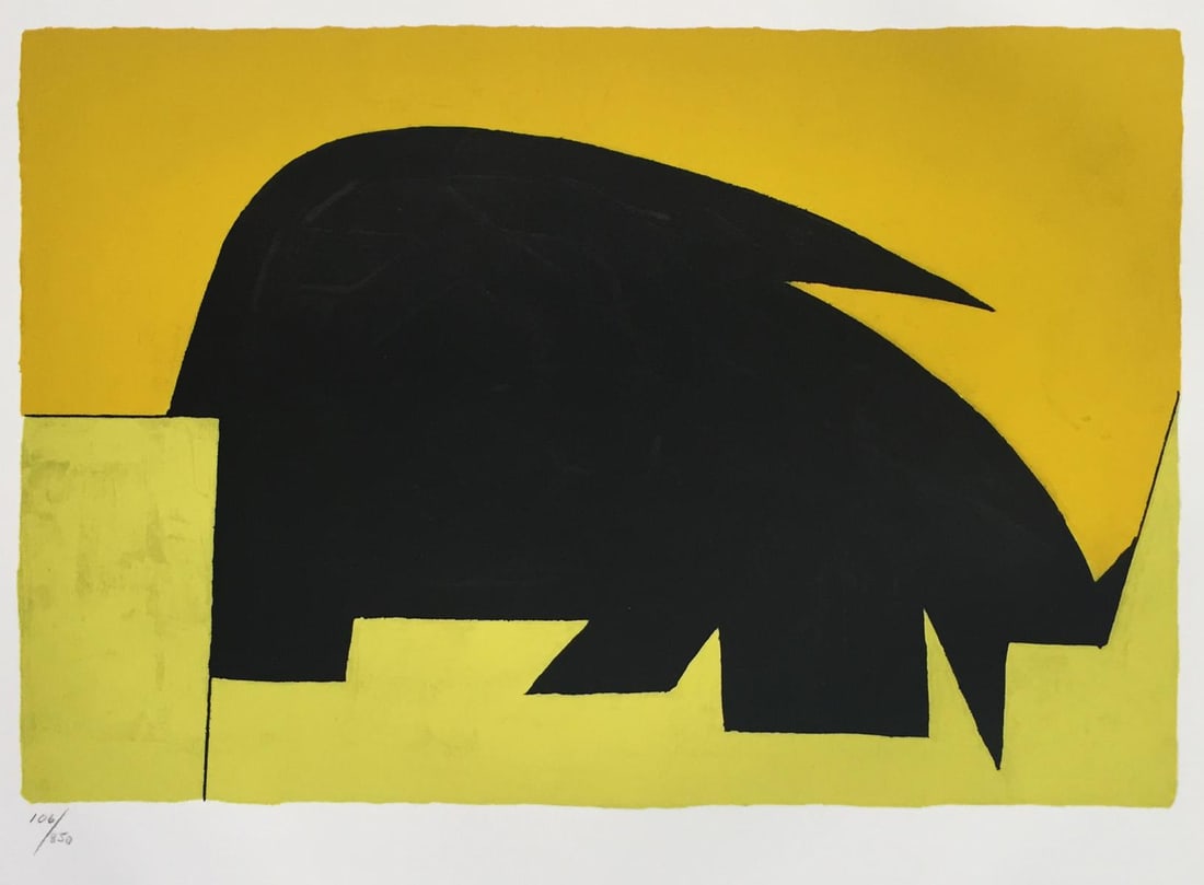 Victor Vasarely - Octal No. 3: Artist: Victor VasarelyTitle: Octal No. 3Year: 1972Dimensions: 19in. by 15 3/4in.Edition: From the Rare Limited Edition of 850Publisher: Bruckmann Publisher MunchenSuite: OctalMedium: Lithograph in