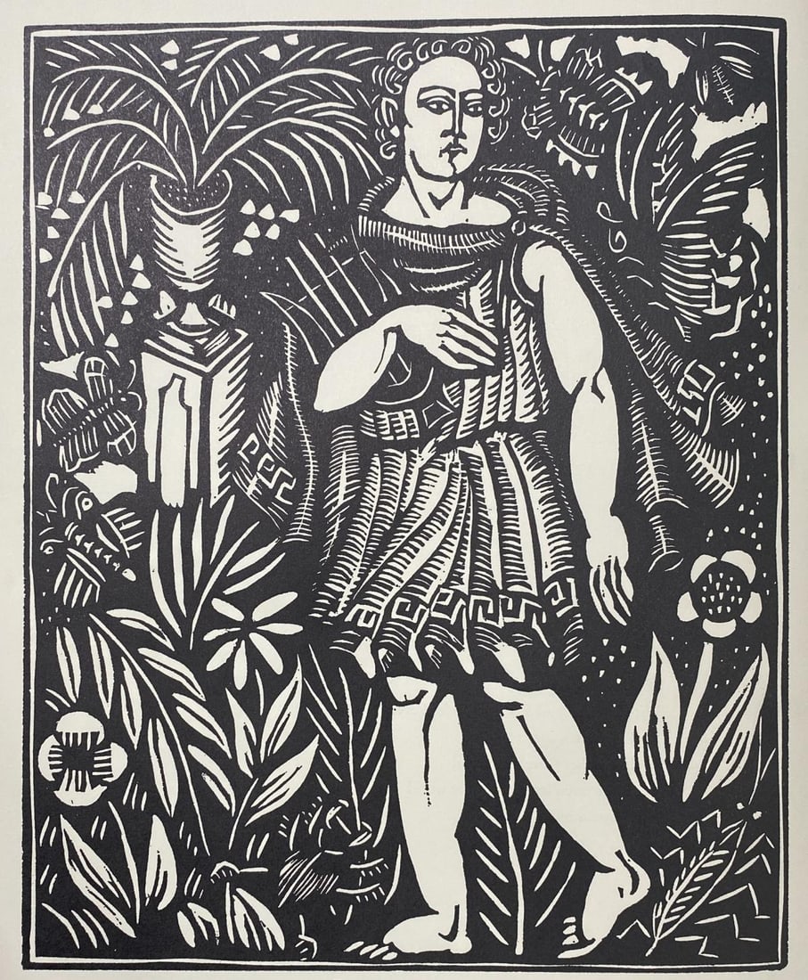 Raoul Dufy - Orphee II: Artist: Raoul DufyTitle: Orphee IIYear: 1977Dimensions: 10in. by 13in.Edition: From the rare limited editionPublisher: The Metropolitan Museum of Art New YorkSuite: Le Bestiare ou Cortege