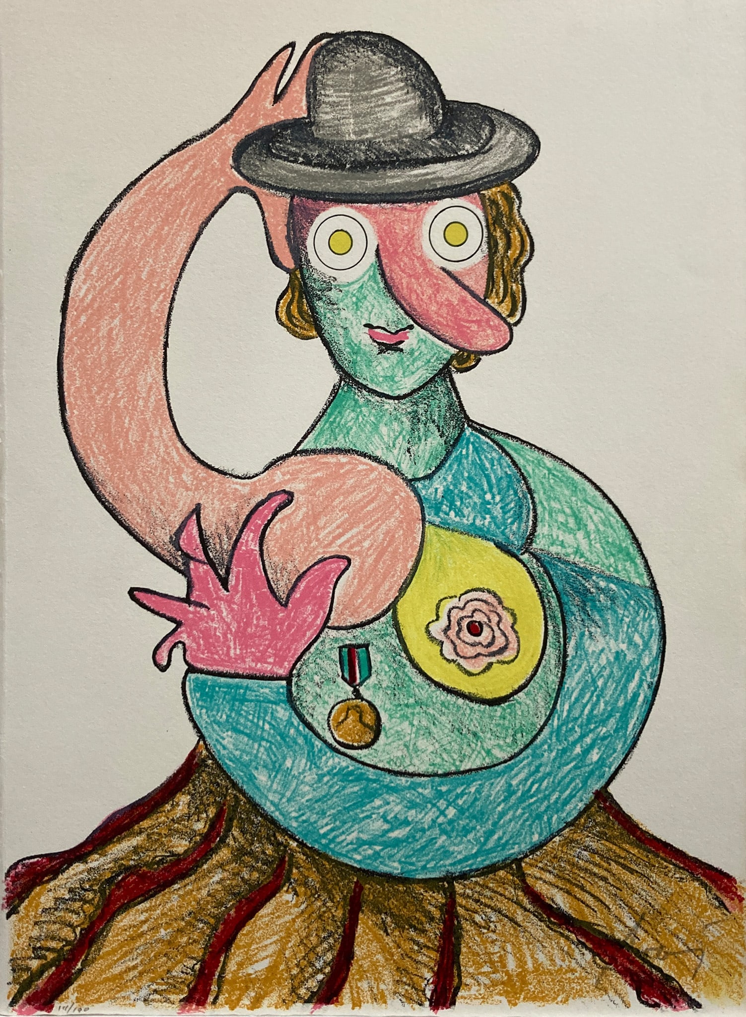 Georges Rohner - Un Mal Delicieux: Artist: Georges RohnerTitle: Un Mal DelicieuxYear: 1972Dimensions: 14 1/2 x 11 in.Edition: Numbered from the rare limited edition of 190Publisher: CLVB DV LVRESuite: Variations sur ImaginairesMedium: