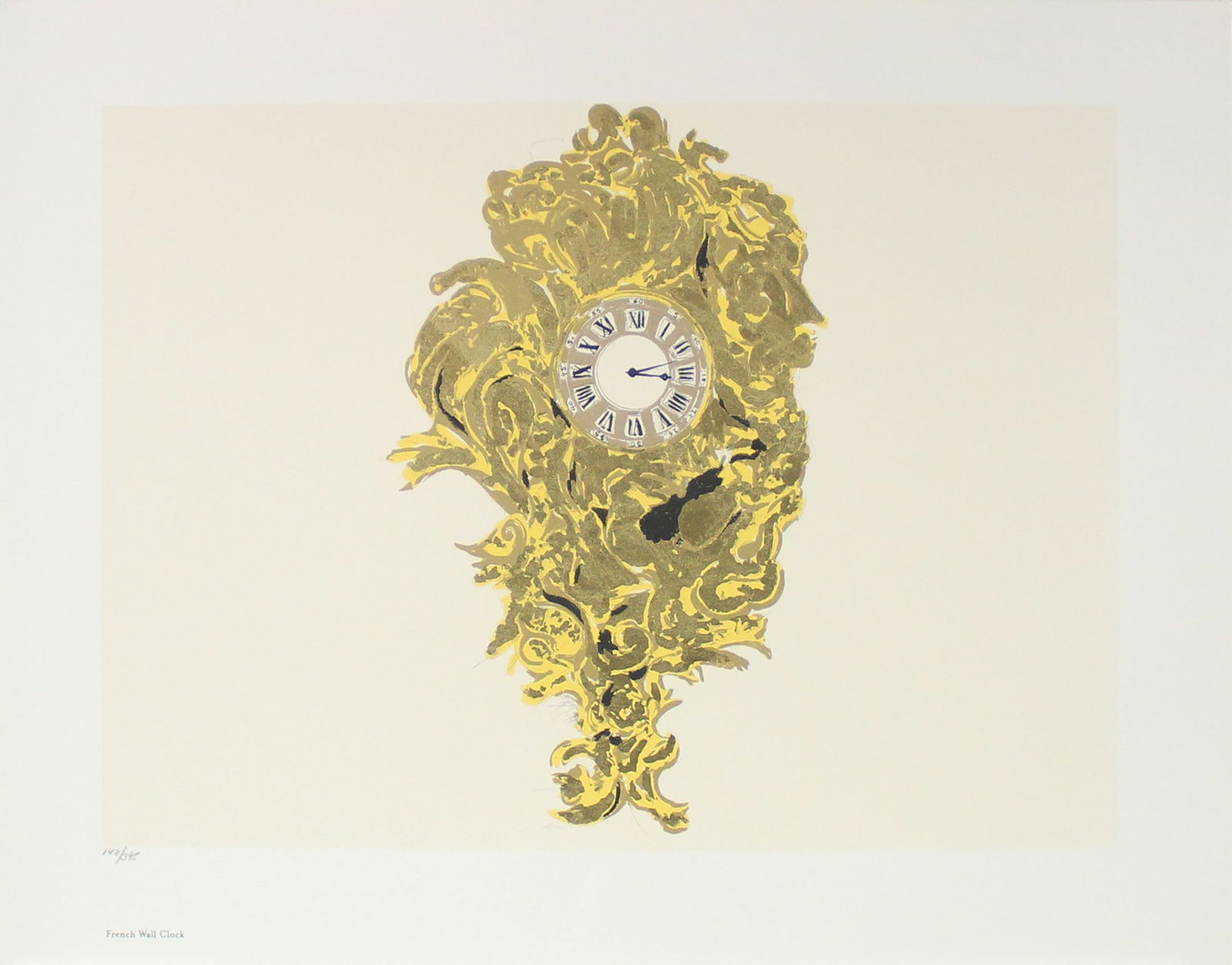 Donald Sultan - French Wall Clock (1 of 1)