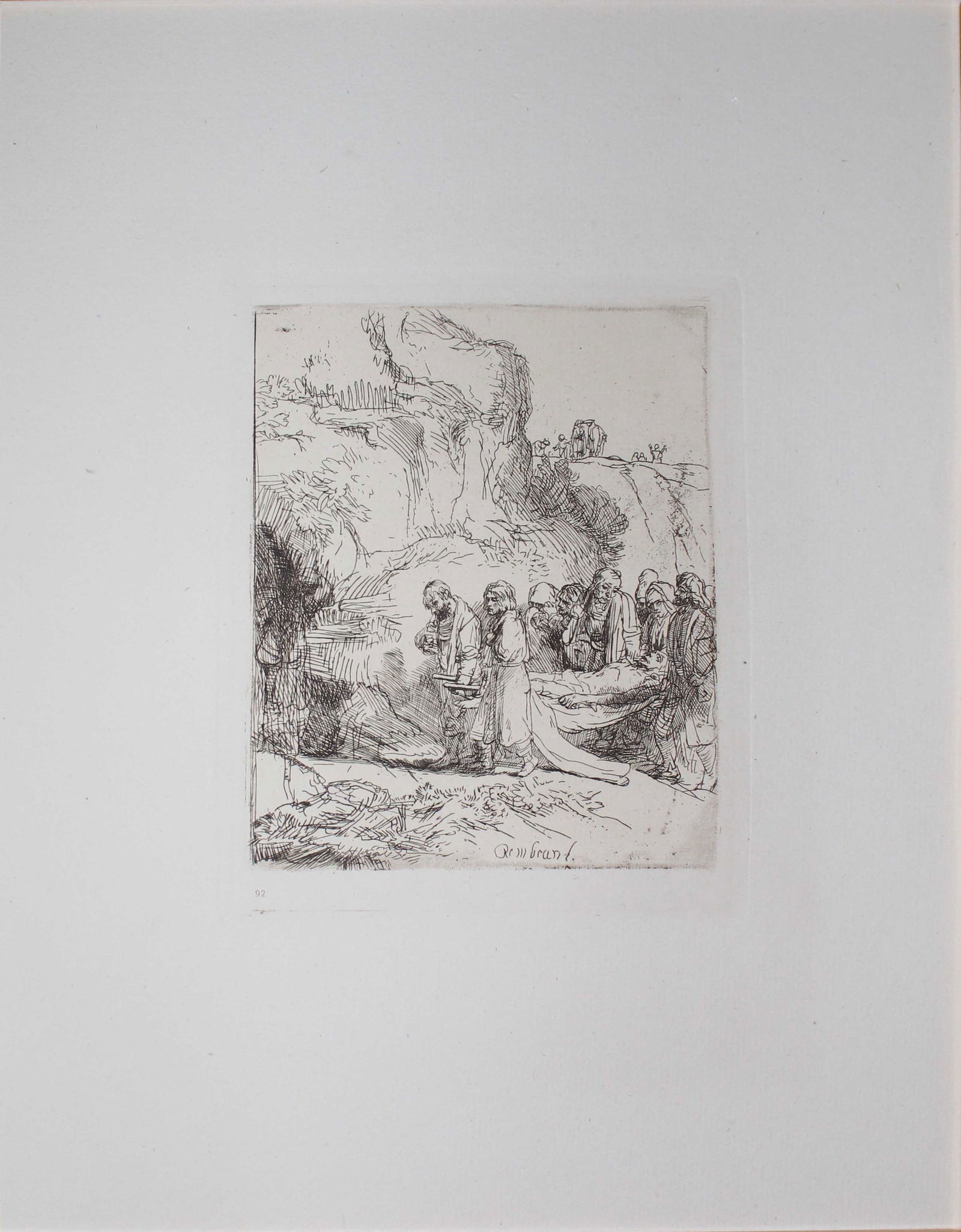 Rembrandt van Rijn (after) - Christ Caried to the Tomb (1 of 1)