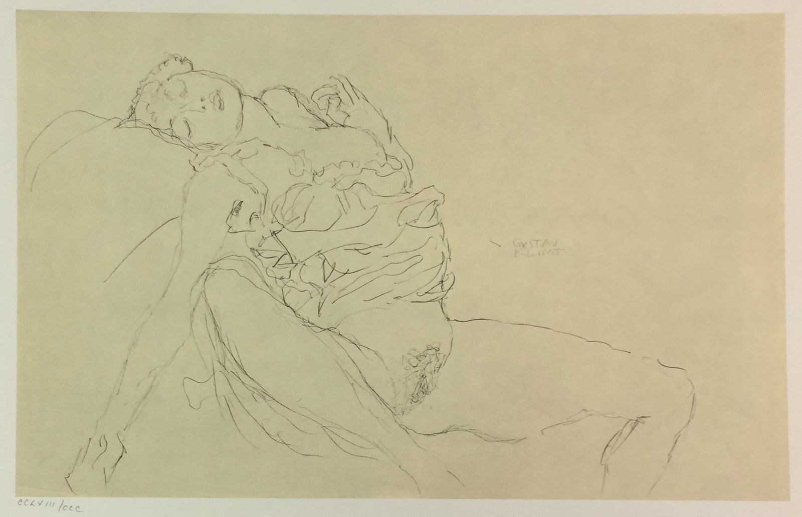Gustav Klimt (After) - Untitled Study (XXVI): Artist: Gustav Klimt (After)Title: Untitled Study (XXVI)Year: 1980Dimensions: 16in. by 12in.Edition: From the Rare Limited Edition of CCCPublisher: MazzottaSuite: Disegni EroticiMedium: Original