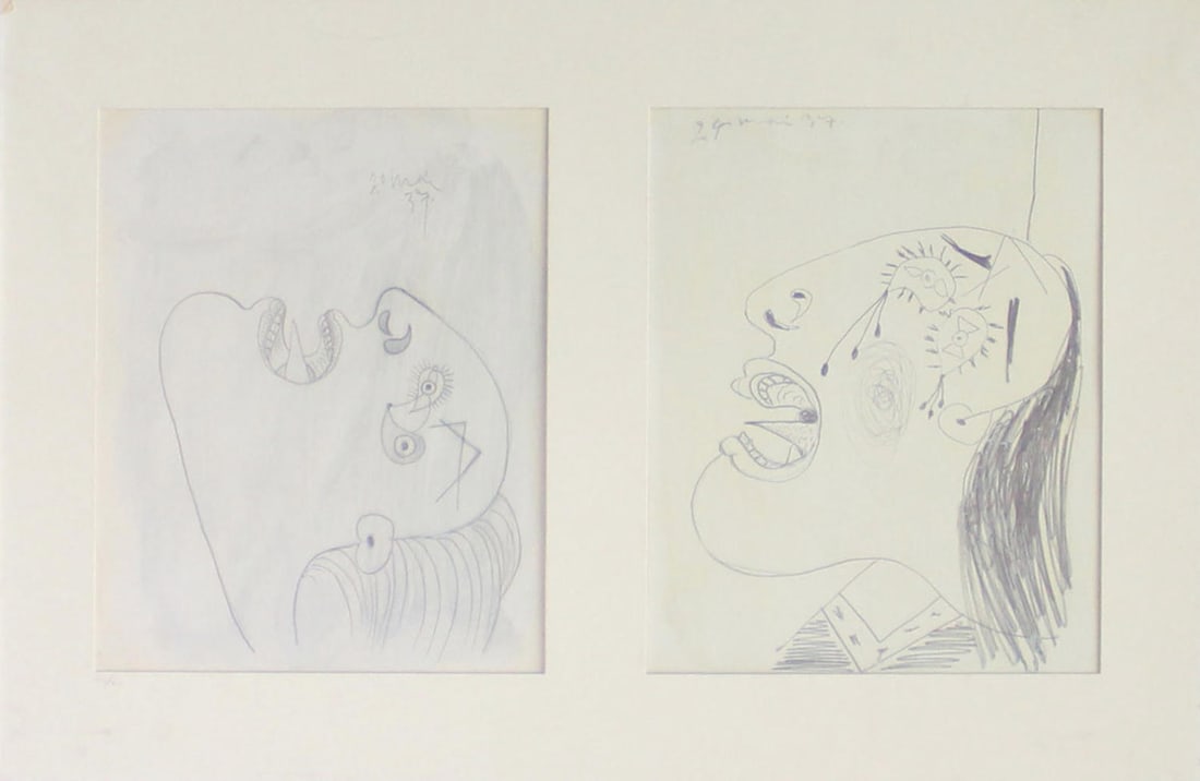 Pablo Picasso (After) - Study for Guernica 1: Comes with Letter of authenticity and guaranteed in perpetuity