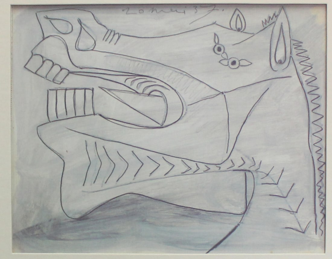 Pablo Picasso (After) - Study for Guernica 10: Comes with Letter of authenticity and guaranteed in perpetuity
