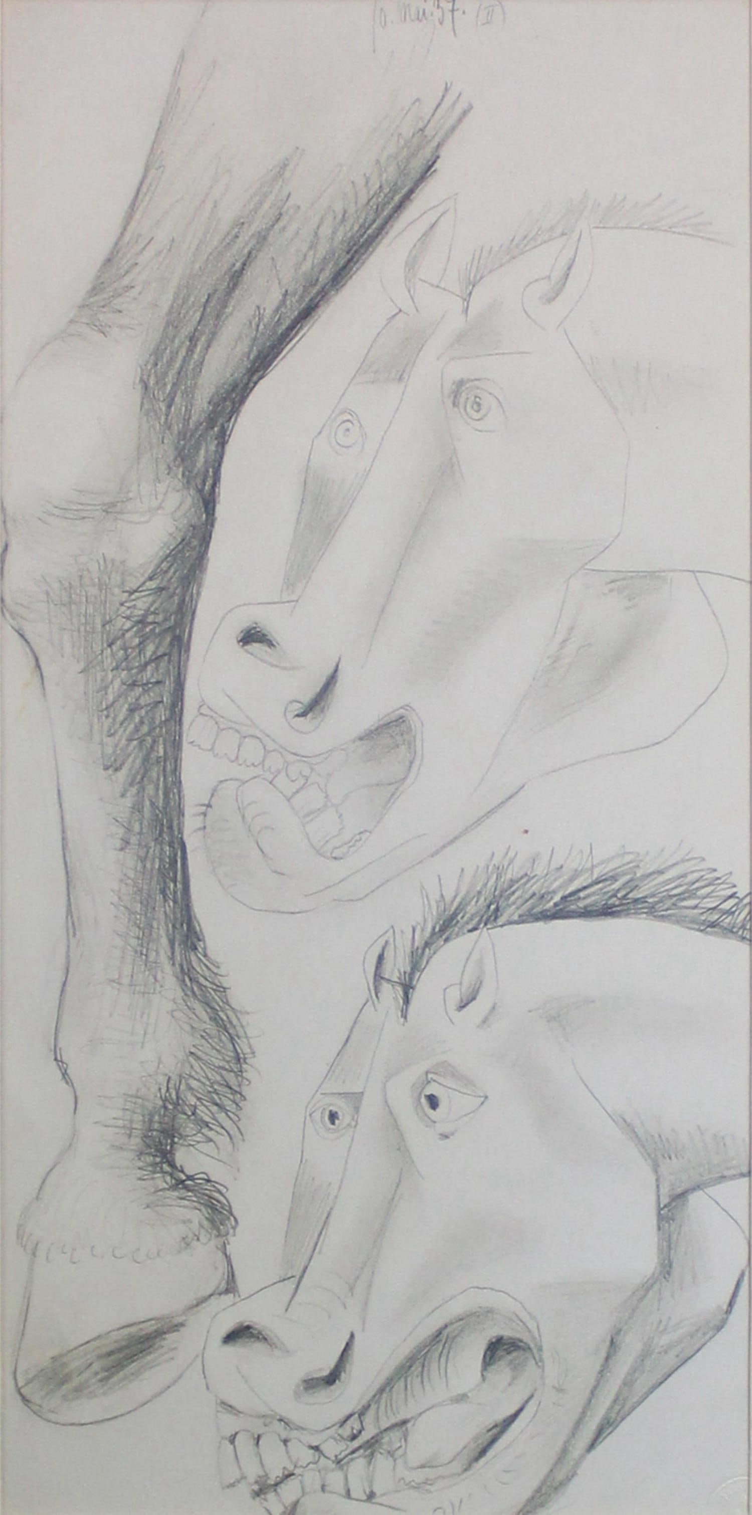 Pablo Picasso (After) - Study for Guernica 16: Comes with Letter of authenticity and guaranteed in perpetuity