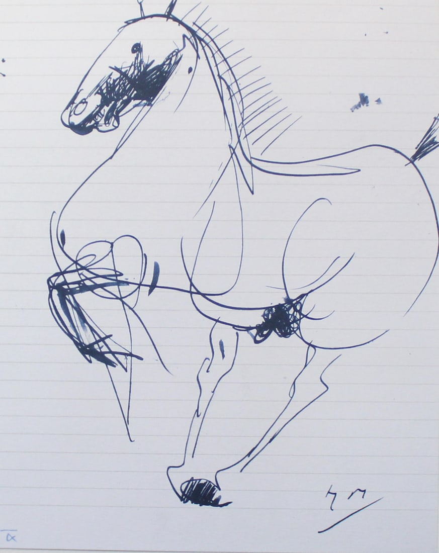 Marino Marini (After) - Tavola 25: Artist: Marino Marini (After)Title: Tavola 25Year: 1963Dimensions: 10 1/8in. by 8in.Edition: From the rare limited editionSuite: 40 Disegni Di Maestri ModerniMedium: Original offset litograph on