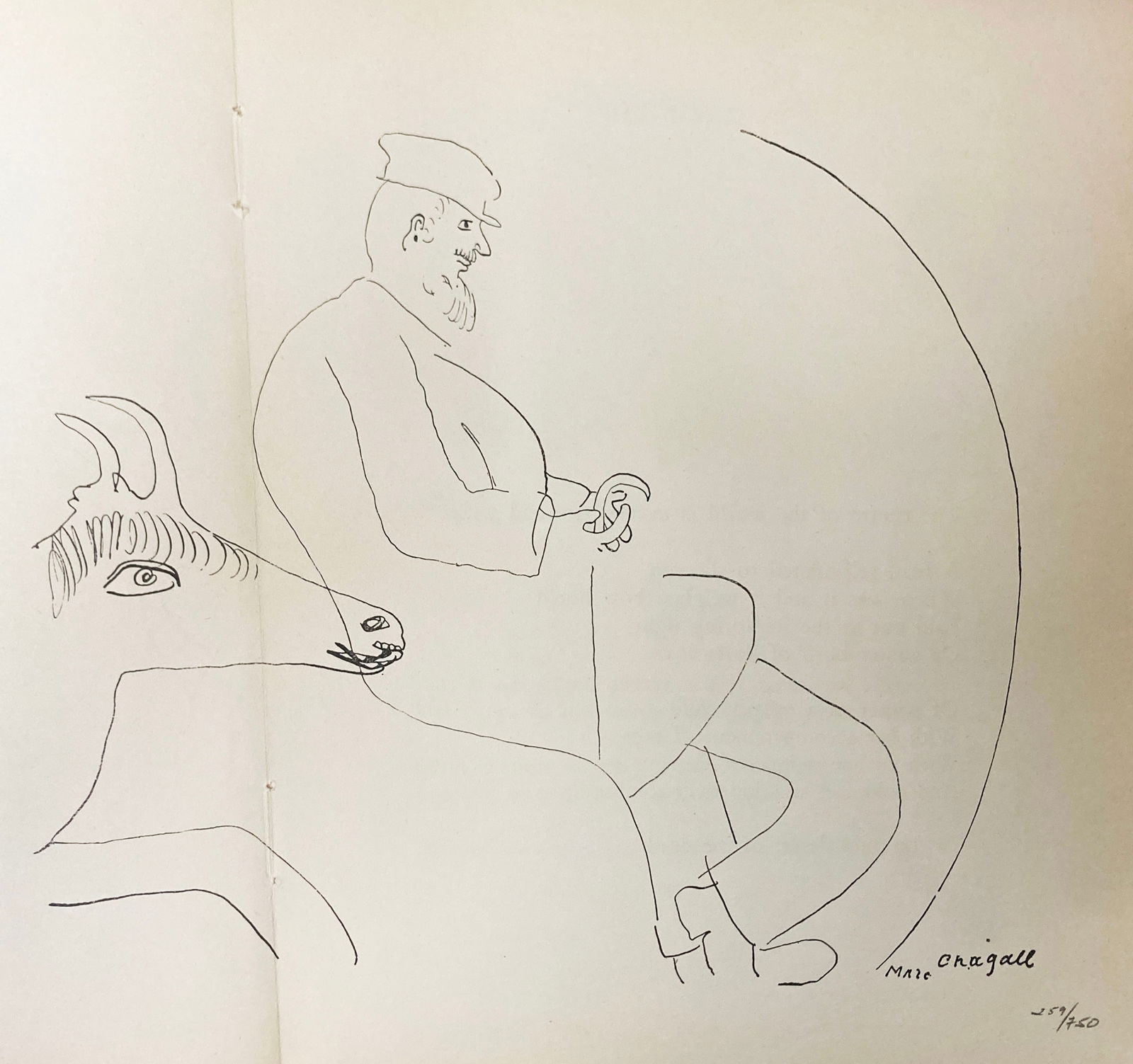 Marc Chagall (After) - Untitled V: Artist: Marc Chagall (After)Title: Untitled VYear: 1950Dimensions: 11in. by 11in.Edition: Numbered From the Rare Limited Edition of 750Publisher: Arnold-BordasSuite: Le Dur Desir De DurerMedium: