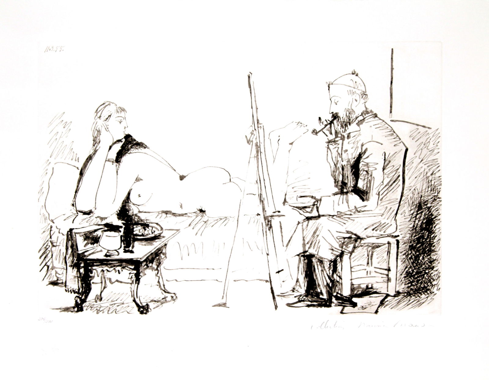 Pablo Picasso (After) - La Peintre et son Modele (1 of 1)