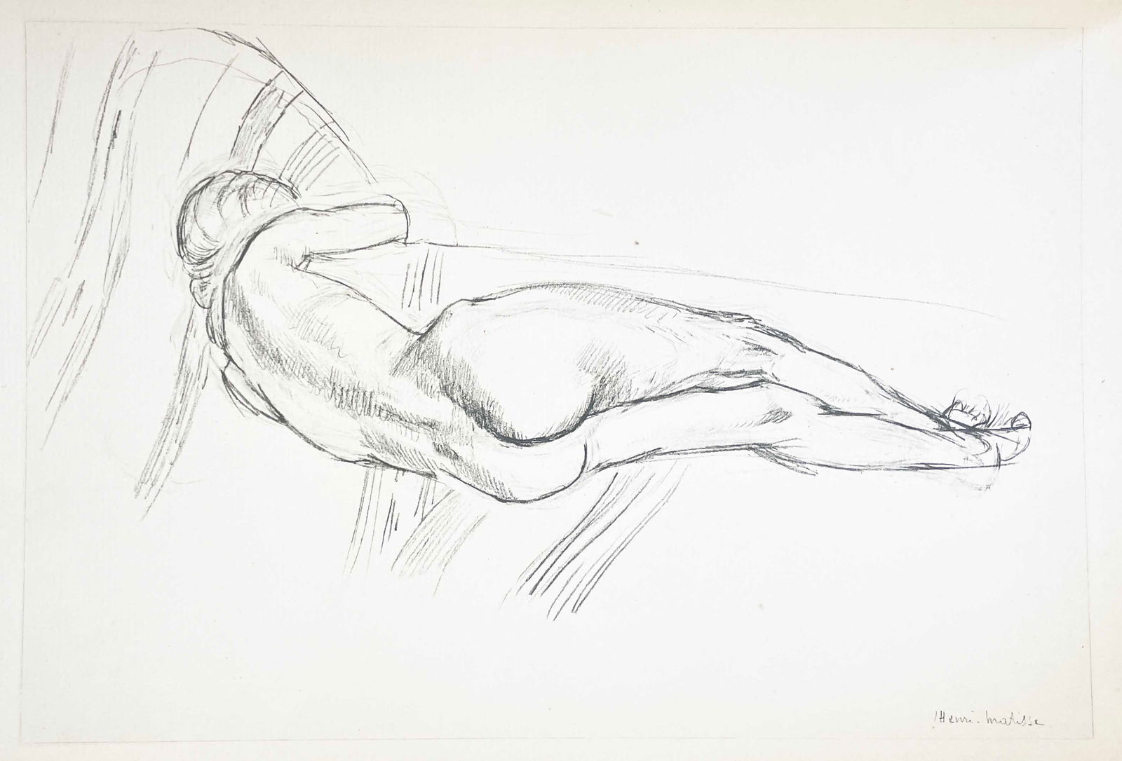 Henri Matisse (After) - Planche XXXVII 1920: Artist: Henri Matisse (After)Title: Planche XXXVIIYear: 1920Dimensions: 11in. by 8.5in.Edition: From the rare limited edition of 1000Publisher: Victor Jacquemin; ParisSuite: Cinquante DessinsMedium: