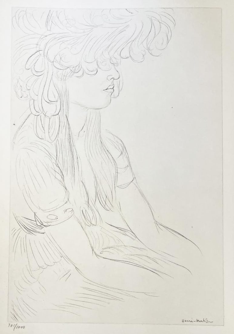 Henri Matisse (After) - Planche XLVIII 1920: Artist: Henri Matisse (After) Title: Planche XLVIII Year: 1920 Dimensions: 11in. by 8.5in. Edition: From the rare limited edition of 1000 Publisher: Victor Jacq