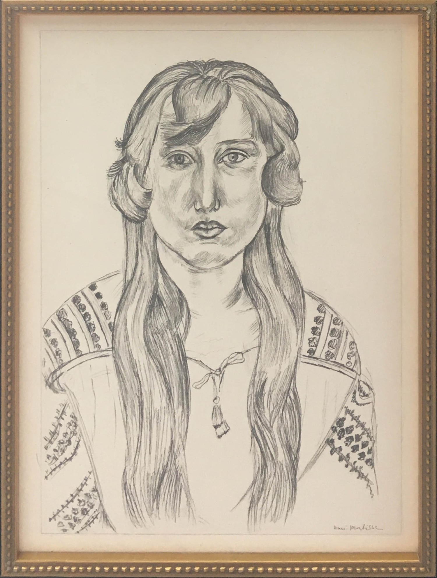Henri Matisse (After) - Untitled 1920: Artist: Henri Matisse (After)Title: UntitledYear: 1943Dimensions: 12 1/2in. by 9 1/2in.Edition: from the rare limited edition of 1000Publisher: Martin Fabiani EditeurSuite: Dessins: Themes et