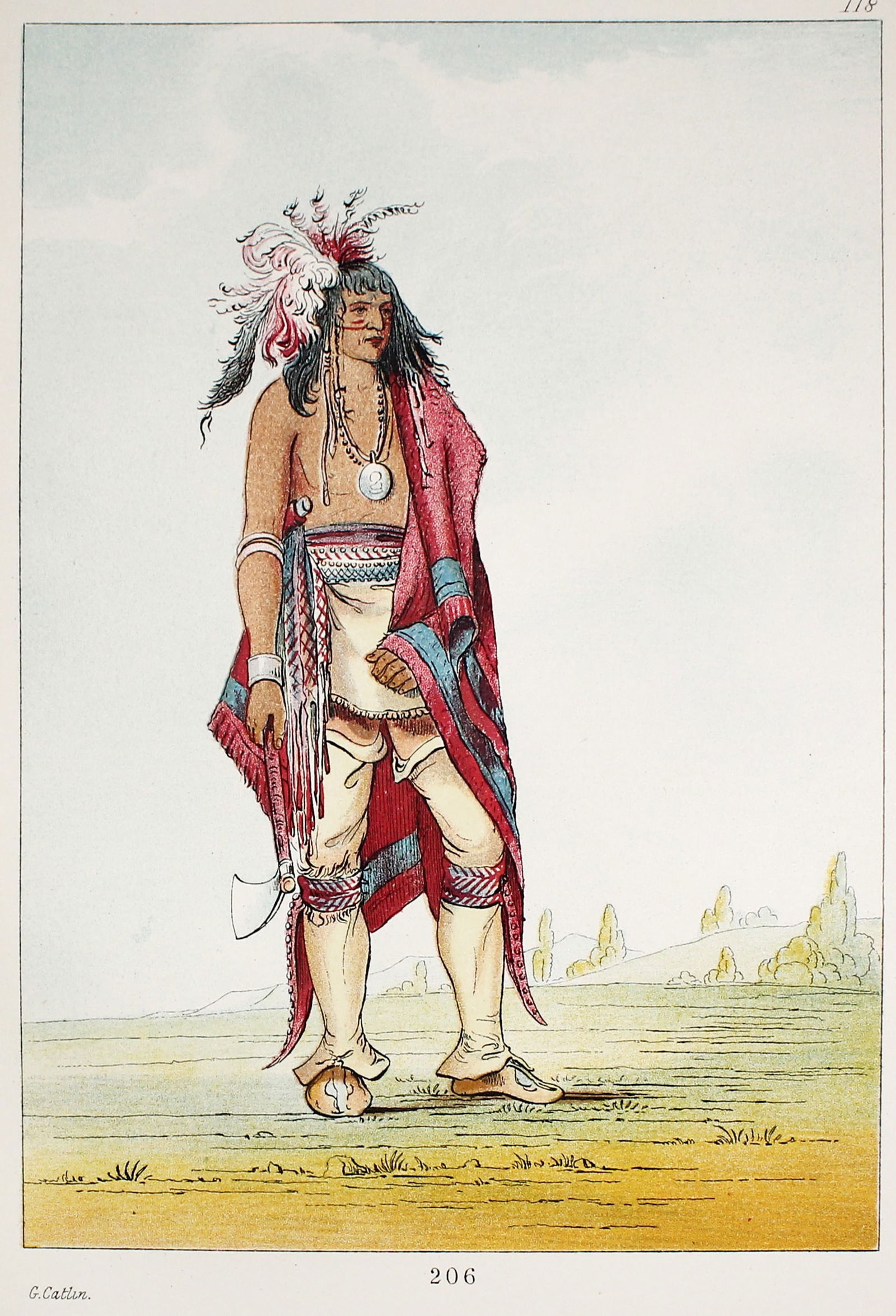 George Catlin - Plate 118 from The North American (1 of 1)