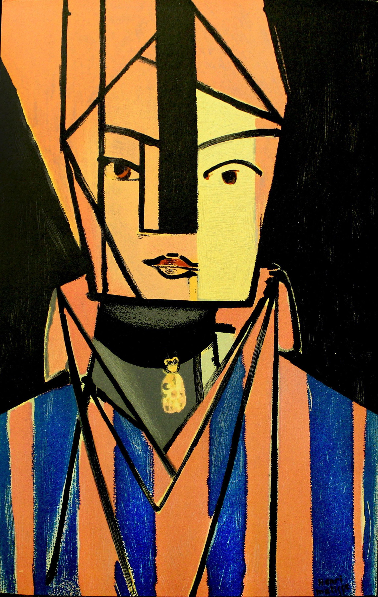 Henri Matisse (After) - White and Pink Head: Artist: Henri Matisse (After)Title: White and Pink HeadYear: 1915Dimensions: 5 5/8in. by 9 1/8in.Edition: From the rare limited editionSuite: PortraitsMedium: Lithograph on paperCondition:
