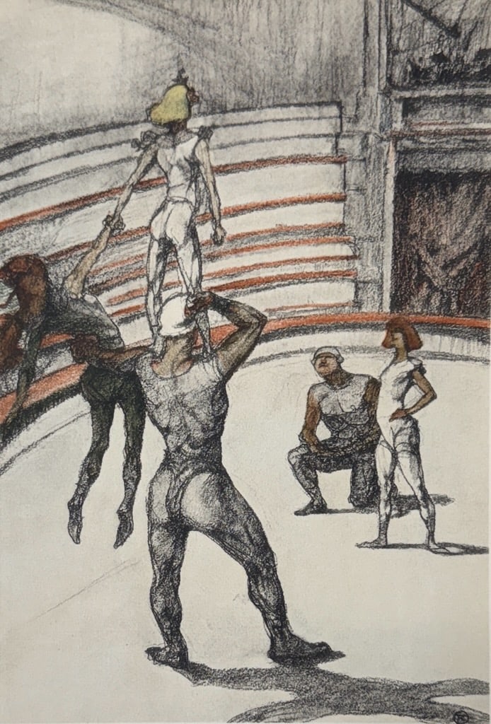 Henri de Toulouse-Lautrec (After) - Untitled Lithograph from ""The Circus"": Artist: Henri de Toulouse-Lautrec (After)Title: Untitled Lithograph from ""The Circus""Year: 1952Dimensions: 8 1/2 x 12 in.Edition: From the Edition of 1500Publisher: Andre Sauret, Mourlot