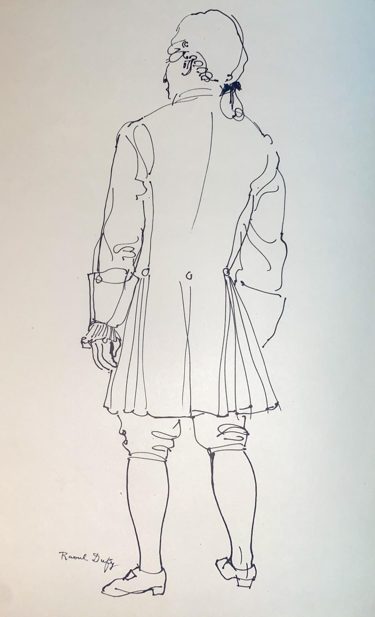 Raoul Dufy - Newton II: Artist: Raoul DufyTitle: Newton IIYear: 1965Dimensions: 9.5in. by 11.75in.Edition: From the rare limited edition of 975Suite: Lettre A Mon PeintreMedium: Lithograph on paperCondition: