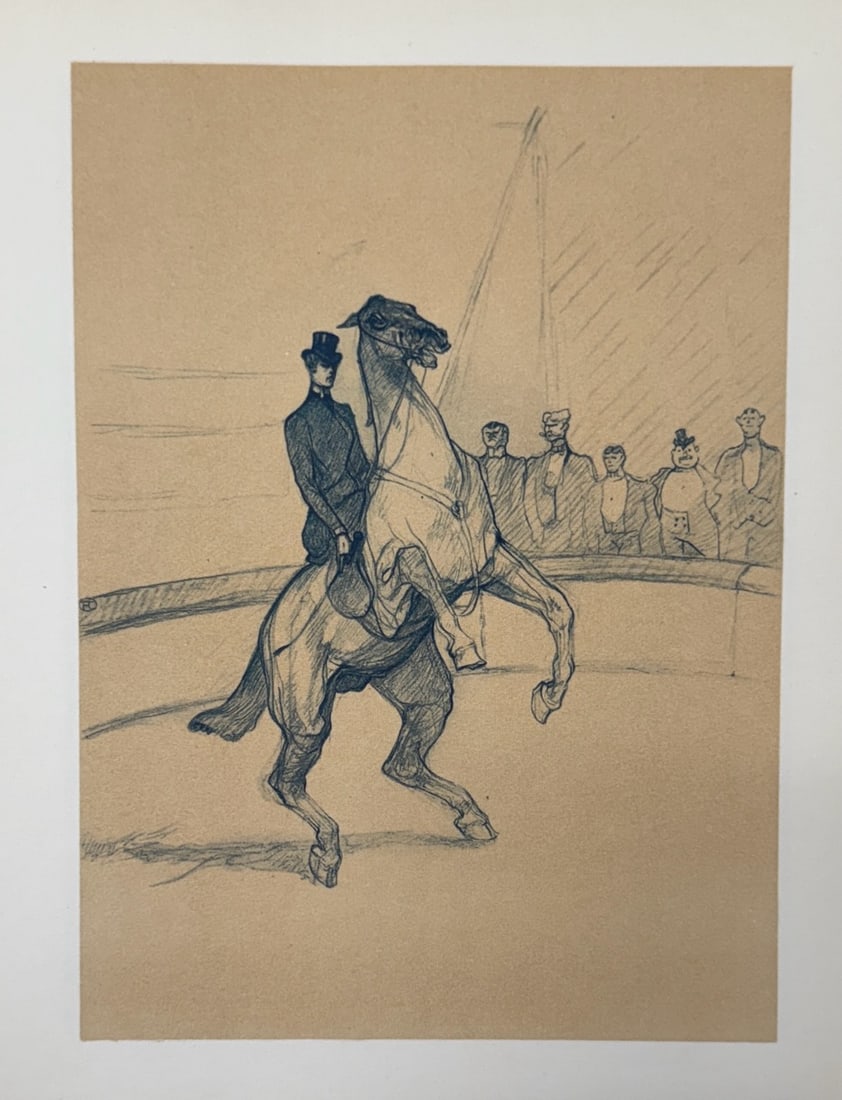 Henri de Toulouse-Lautrec (After) - Untitled Lithograph from ""The Circus"": Artist: Henri de Toulouse-Lautrec (After)Title: Untitled Lithograph from ""The Circus""Year: 1952Dimensions: 8 1/2 x 12 in.Edition: From the Edition of 1500Publisher: Andre Sauret, Mourlot
