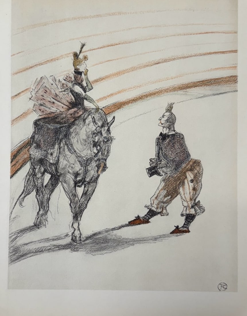 Henri de Toulouse-Lautrec (After) - Untitled Lithograph from ""The Circus"": Artist: Henri de Toulouse-Lautrec (After)Title: Untitled Lithograph from ""The Circus""Year: 1952Dimensions: 8 1/2 x 12 in.Edition: From the Edition of 1500Publisher: Andre Sauret, Mourlot