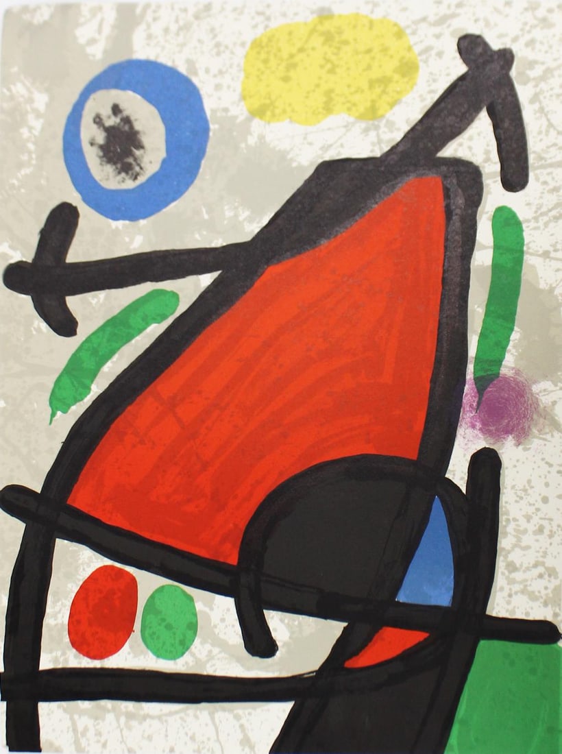 Joan Miro - Abstract Composition 1 from "Sculptures": Artist: Joan Miro Title: Abstract Composition 1 from "Sculptures" Year: 1970 Dimensions: 15in. by 11in. Edition: From the rare limited edition Publisher: Maegh
