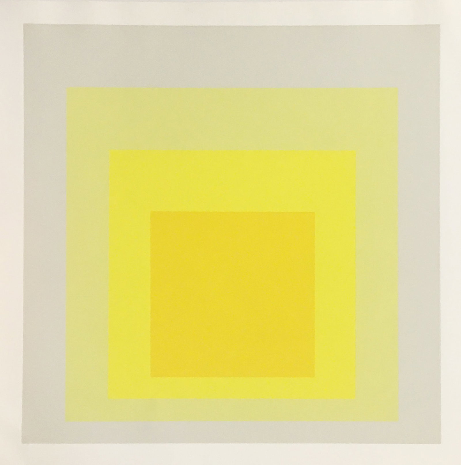 Josef Albers - Homage to the Square (Arctic Light) 1963: Artist: Josef AlbersTitle: Homage to the Square (Arctic Light) 1963Year: 1970Dimensions: 8 1/2 x 11 in.Edition: From the Rare Limited EditionPublisher: Sidney Janis New YorkSuite: Paintings by Josef