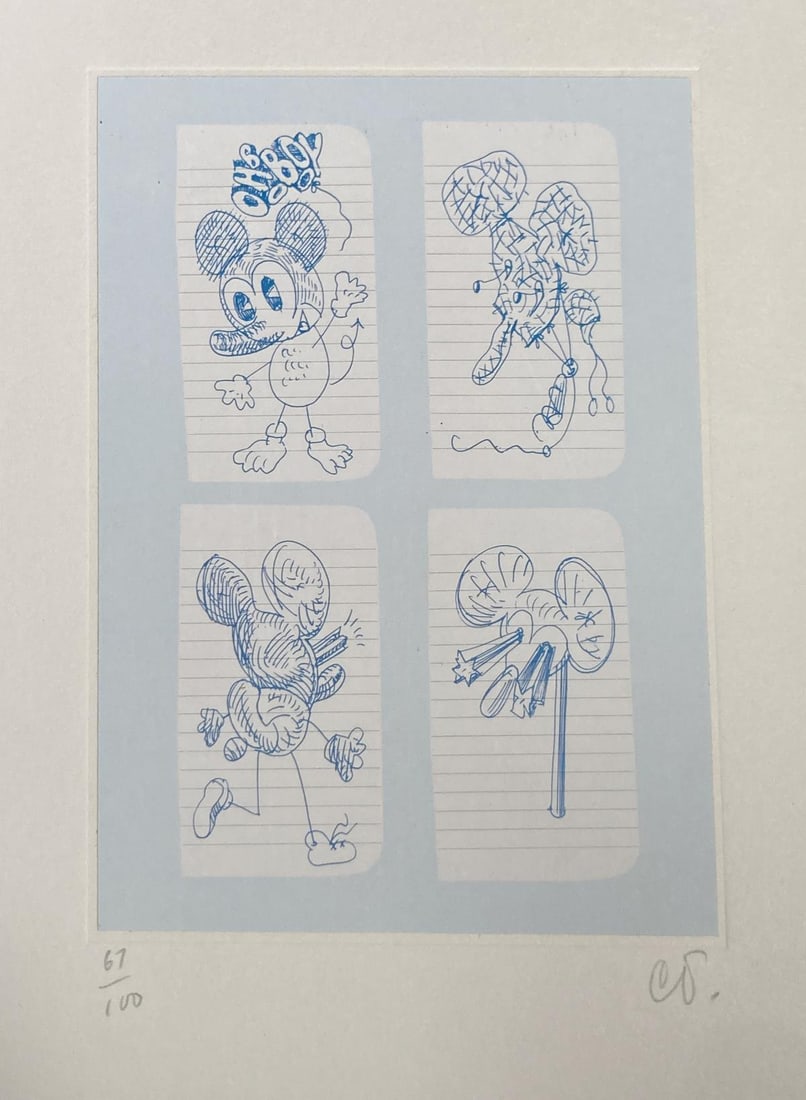 Claes Oldenburg - Notes in Hand 23: Artist: Claes Oldenburg Title: Notes in Hand 23 Year: 1972 Dimensions: 8in. by 10in. Edition: From the rare limited edition of 100 Publisher: Professional Print