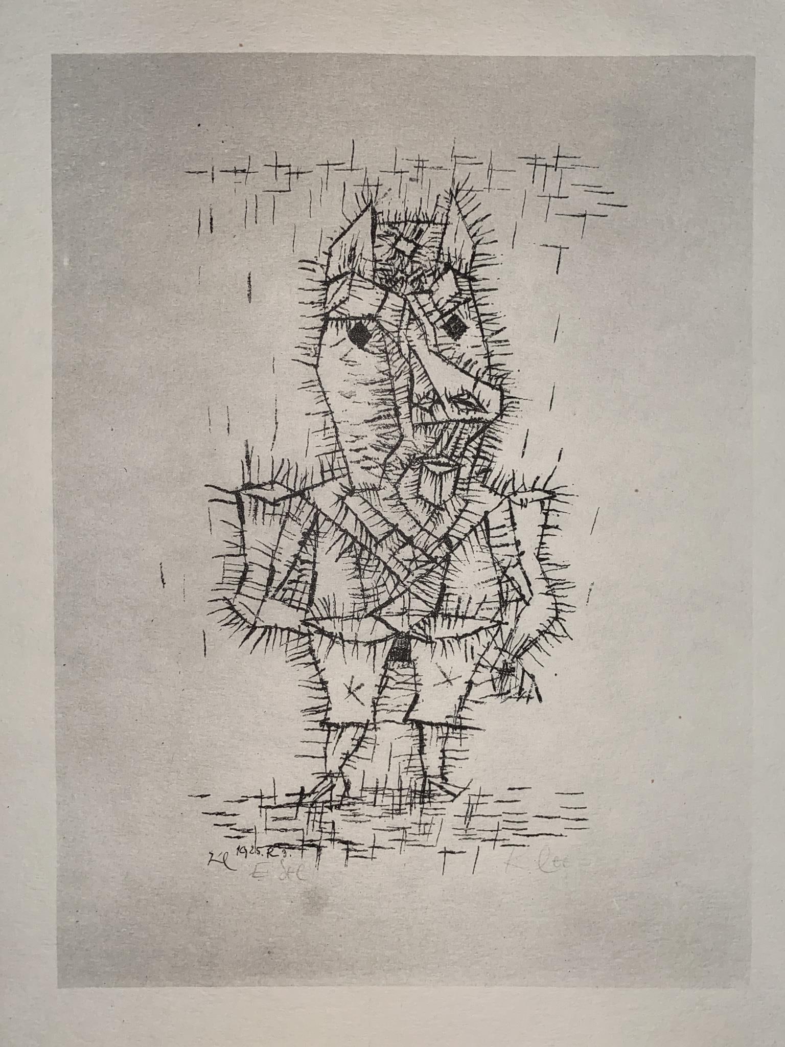 Paul Klee - Ass: Artist: Paul KleeTitle: AssYear: 1947Dimensions: 9in. by 12in.Edition: from the rare limited edition of 2000Publisher: The Museum Of Modern Art New YorkSuite: The Prints Of Paul KleeMedium: Original