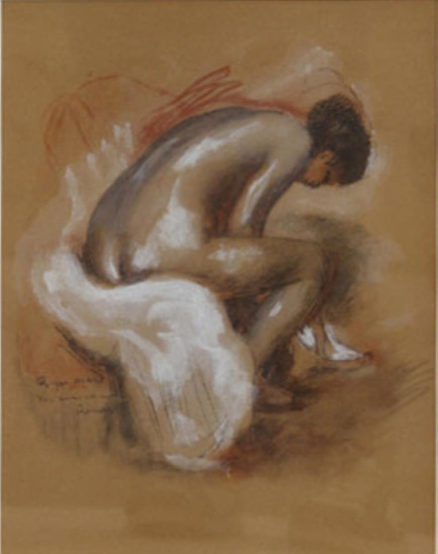 Pierre Renoir (After) - Baigneuse S'Essuyant Le Pied: Artist: Pierre-Auguste Renoir(After)Title: Baigneuse S'Essuyant Le PiedYear: 1948Dimensions: 6.5in. by 10.5in.Edition: 55 from the edition of 250 reserved for Shoman Art Company of Long Island New