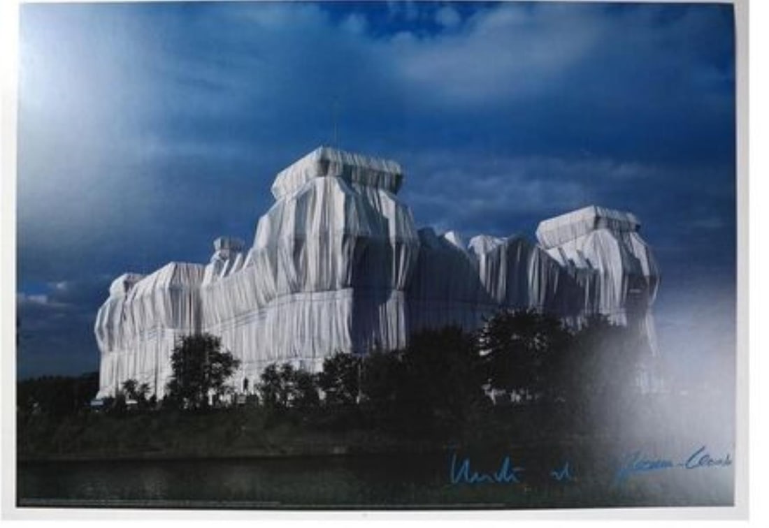 Christo - Wrapped Reichstag Project for Berlin III: Artist: ChristoTitle: Wrapped Reichstag Project for Berlin IIIYear: 1994Dimensions: 20in. by 28in.Edition: From the Rare Limited EditionPublisher: Nouvelle Images SAMedium: Offset Lithograph on Paper