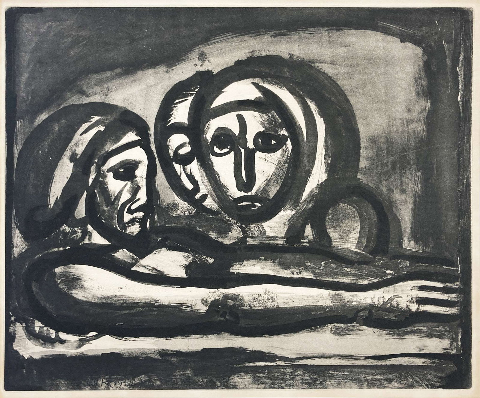 Georges Rouault - Au Presser Le Raisin Fut Foule Plate: Artist: Georges RouaultTitle: Au Presser Le Raisin Fut Foule PlateAu Presser Le Raisin Fut Foule PlateYear: 1922Dimensions: 19 1/8 x 16 in.Edition: From the rare limited editionMedium: Original