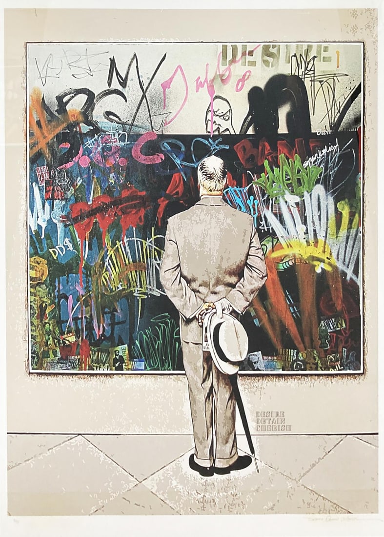 Jonathan Paul (aka Desire Obtain Cherish) - Untitled: Artist: Jonathan Paul (aka Desire Obtain Cherish) Title: Untitled Dimensions: 22in. by 20in. Edition: From the rare limited edition of 5 Condition: Excellent Signat