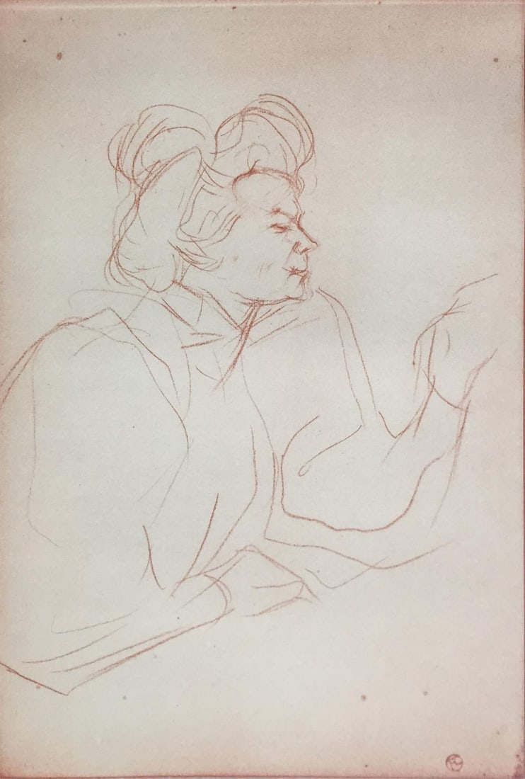 Henri Toulouse-Lautrec (After) - Untitled IX from: Artist: Henri Toulouse-Lautrec (After)Title: Untitled IX from Dessins de Henri de Toulouse LautrecYear: 1930Dimensions: 12in. by 17in.Edition: V from the rare limited edition of XPublisher: Chez