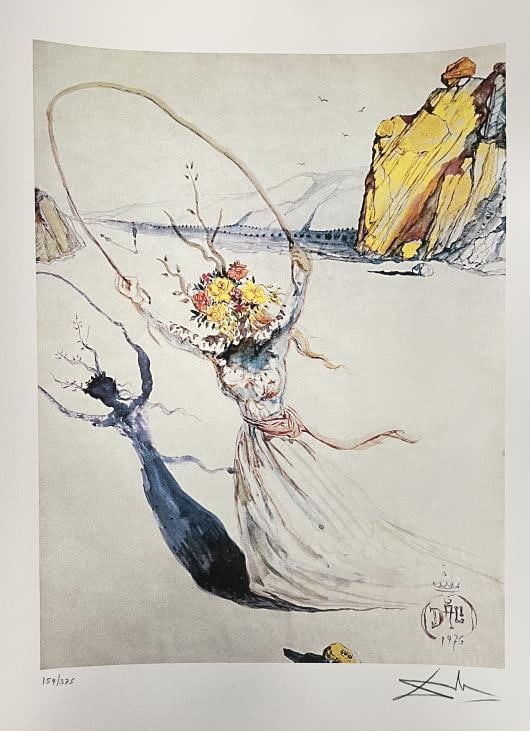 Salvador Dali (After) - Trascendent Passage: Artist: Salvador Dali (After)Title: Trascendent PassageDimensions: 9 1/2in. by 12in.Edition: From the rare limited edition of 375Publisher: L.A.P Fine ArtsMedium: Giclee Lithograph on thick