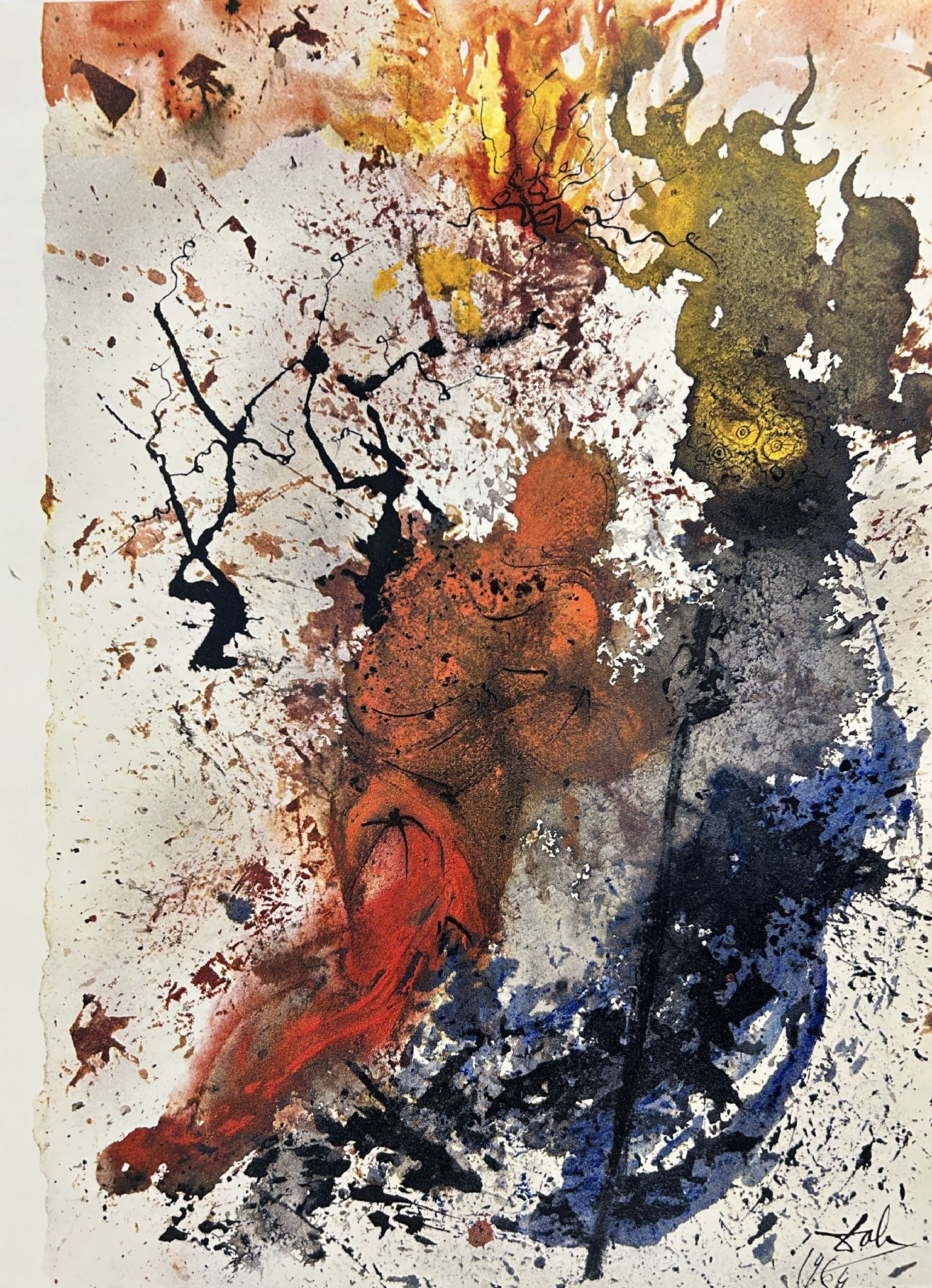 Salvador Dali - The Bush That Was Not Burnt (from Biblia Sacra): Artist: Salvador DaliTitle: The Bush That Was Not Burnt (from Biblia Sacra)Year: 1969Dimensions: 19 x 13 3/4 in.Edition: from the rare Limited Edition of 1499Publisher: Rizzoli Editions, MilanSuite: