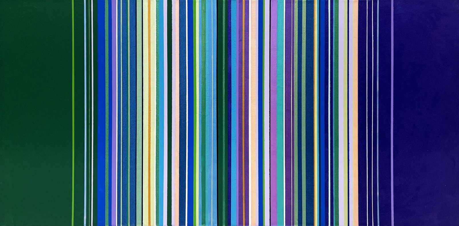 Beth Liez - Color No.10: Artist: Beth Liez Title: Color No.10 Year: 2024 Dimensions: 24 x 12 in. Edition: Original One-of-a-Kind Painting Medium: Hand painted acrylic on canvas