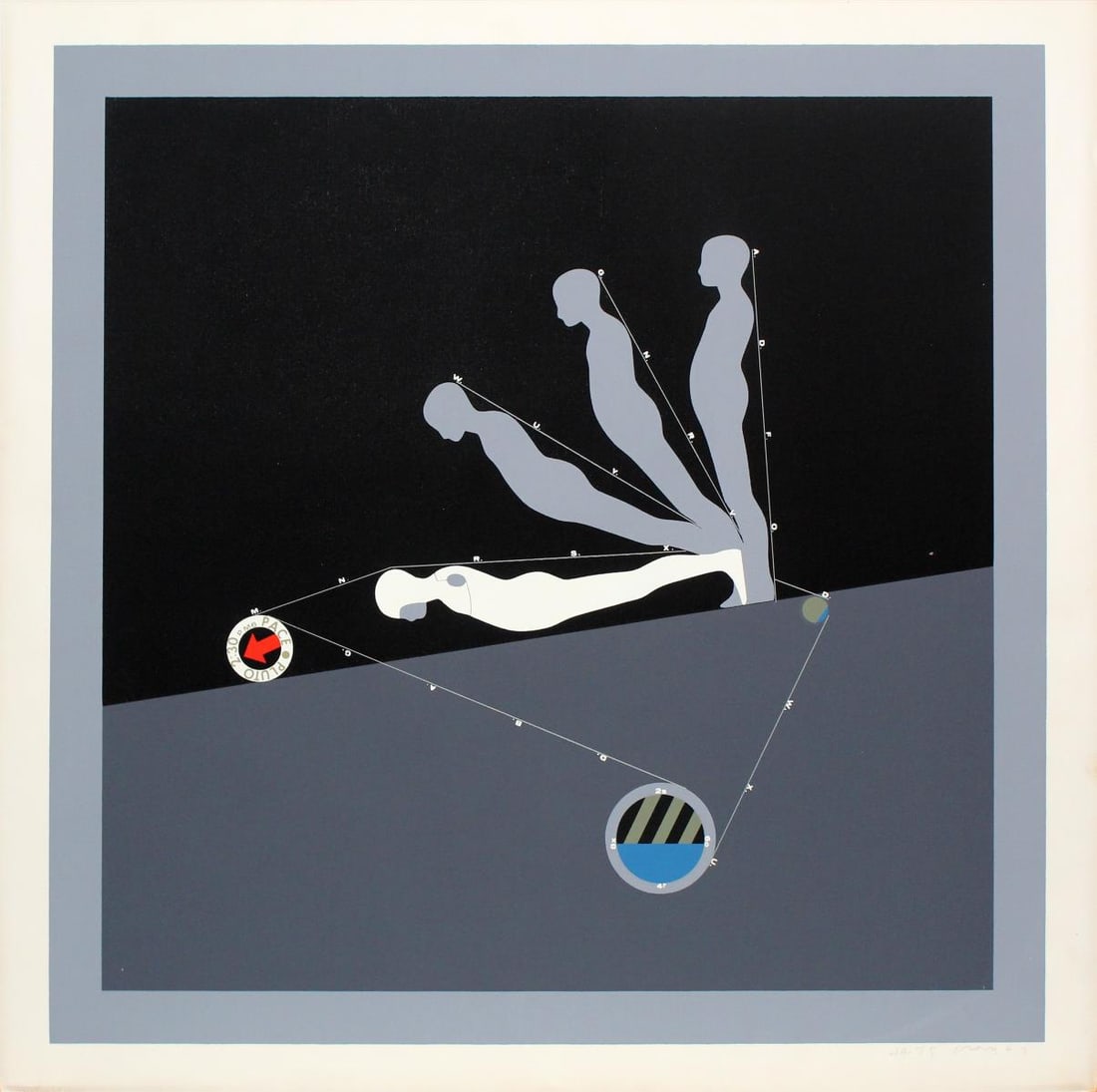 Ernesto Trova - Pluto: Artist: Ernesto Trova Title: Pluto Year: 1967 Dimensions: 24in. by 24in. Edition: From the rare limited edition of 75 Suite: Portfolio #1 Medium: Original scre