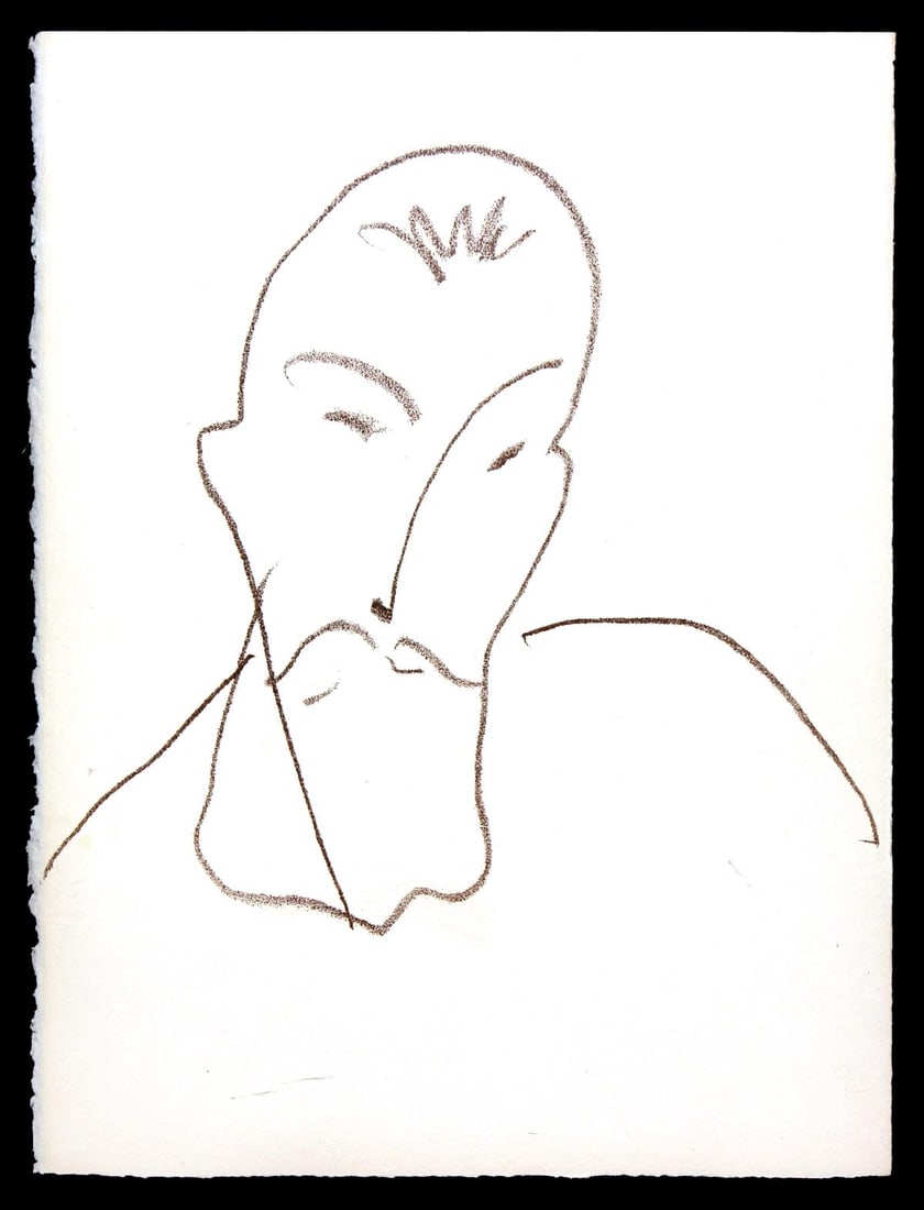 Henri Matisse - Portrait of Jean-Antoine Nau: Artist: Henri Matisse Title: Portrait of Jean-Antoine Nau Year: 1972 Dimensions: 14.5in. by 10.25in. Edition: From the rare limited edition Suite: Poesies Antillaises