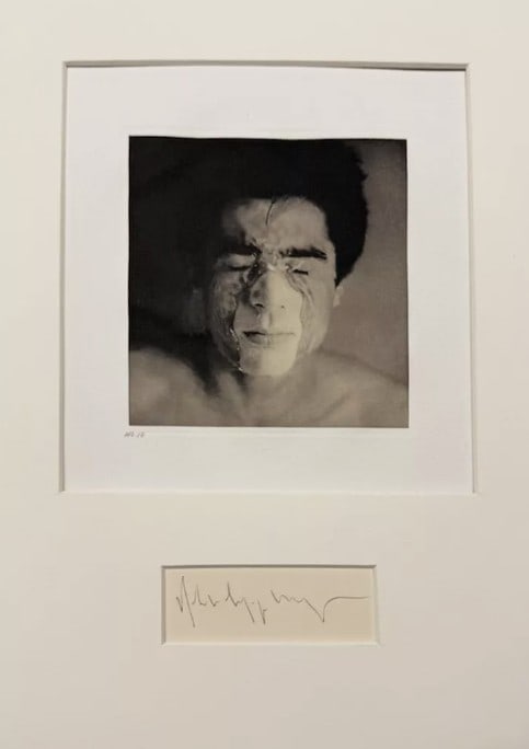 Robert Mapplethorpe - Untitled from ""A Season in Hell"" Signature attached on a separate sheet: Artist: Robert Mapplethorpe Title: Untitled from ""A Season in Hell"" Signature attached on a separate sheet Year: 1986 Dimensions: 4 3/4 x 4 3/4 in. Edition: From the limited