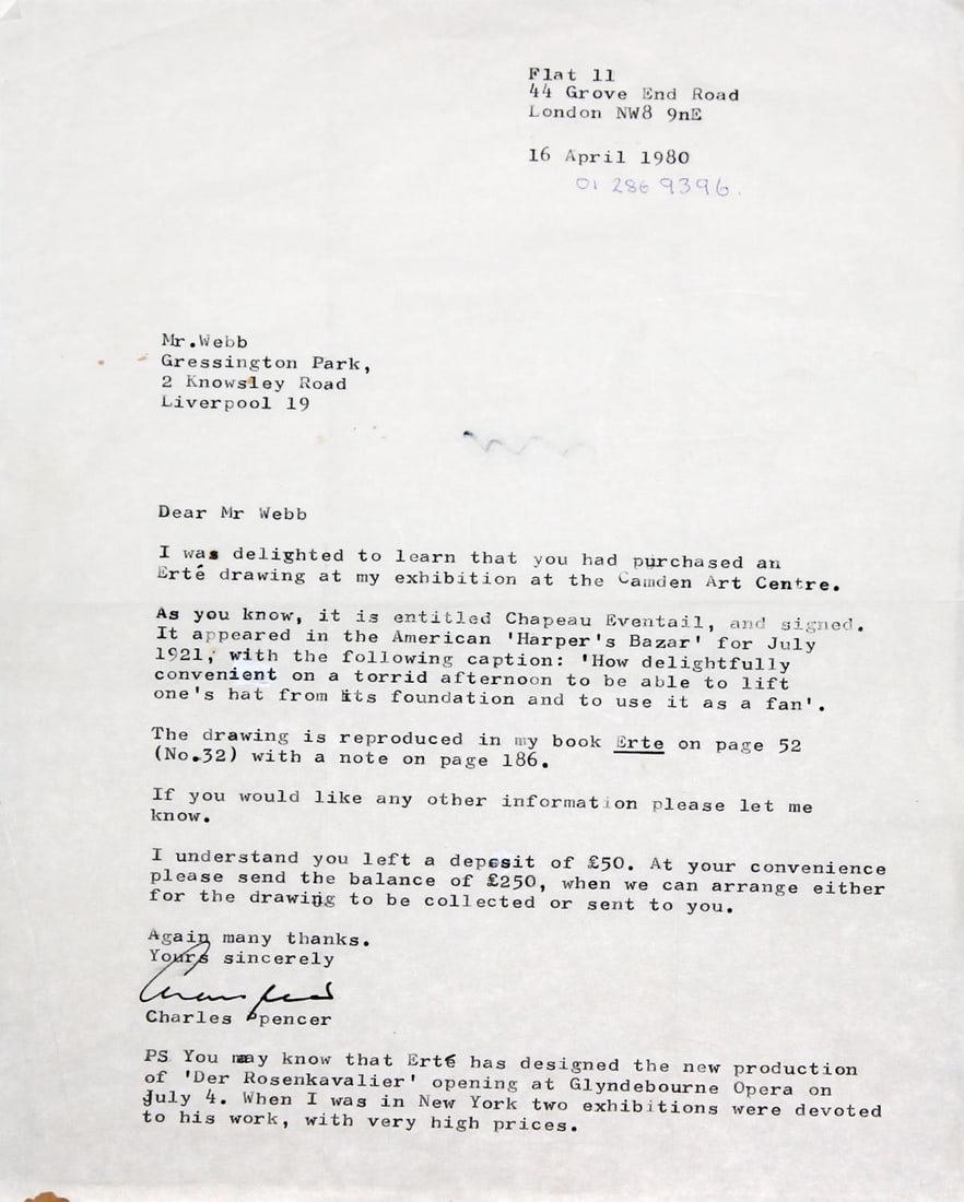 Erte - Chapeau Eventail - 4