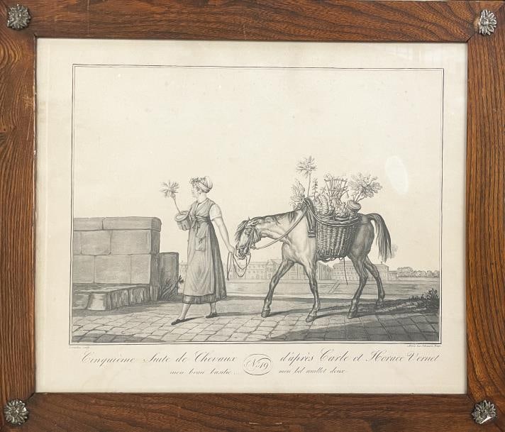 Horace Vernet - Quatriene Suite de Chevaux no 49: Artist: Horace Vernet Title: Quatriene Suite de Chevaux no 49 Year: 1820 Dimensions: 15 1/2in. by 18 1/2in. Edition: From the rare limited edition Publisher: P